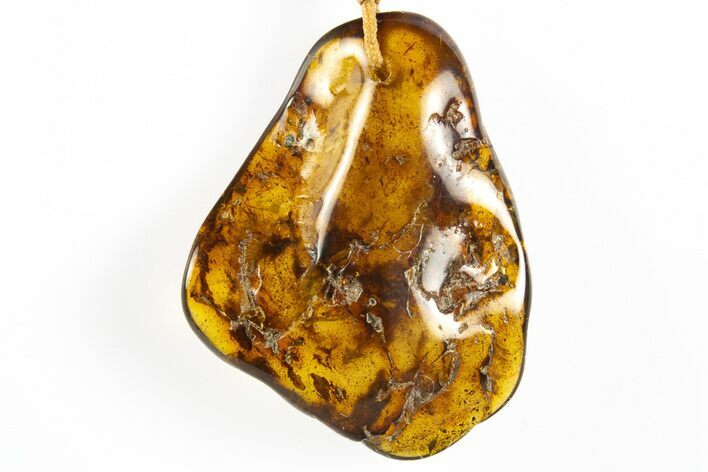 Polished Chiapas Amber ( g) Necklace - Mexico #304357